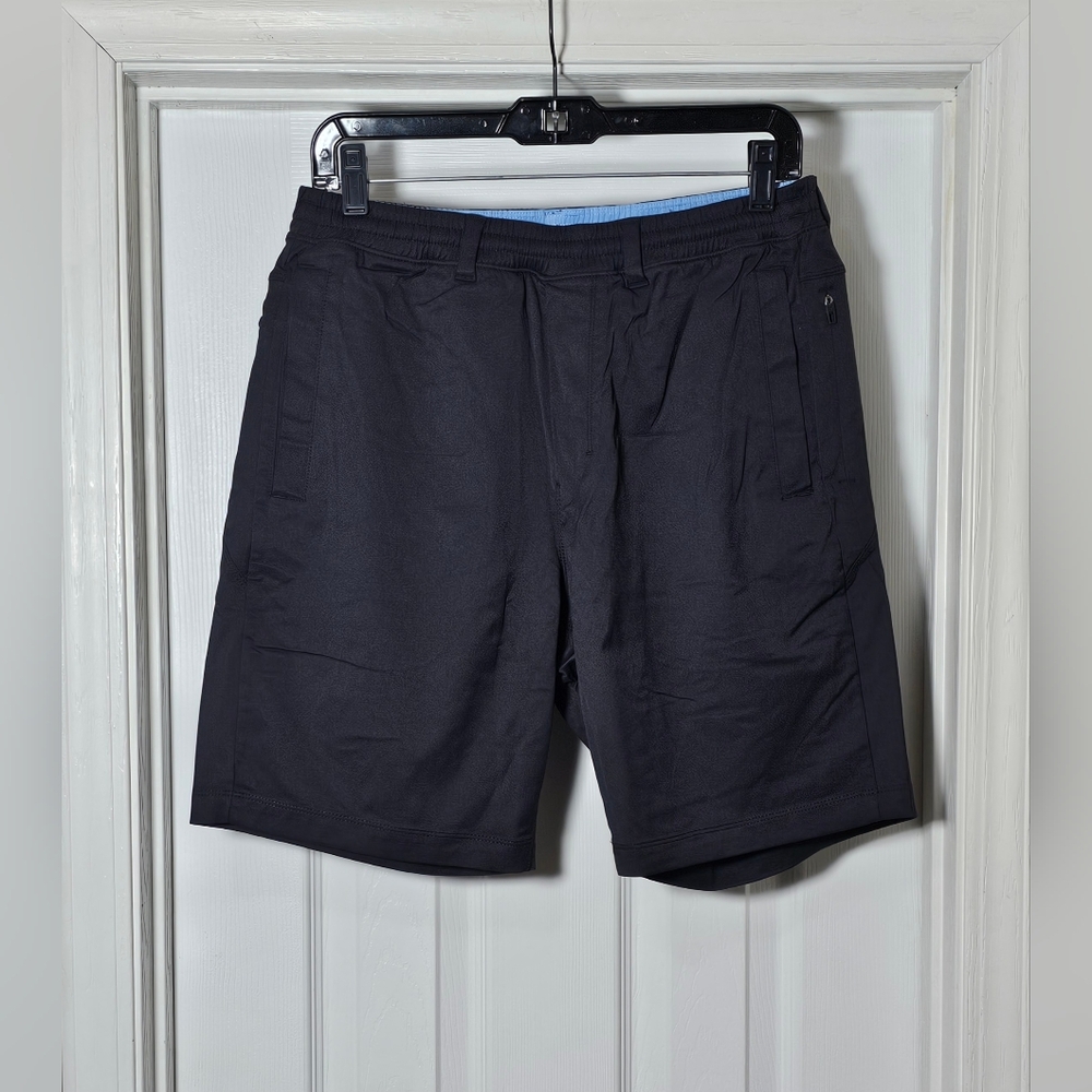 Birddogs Khaki Shorts With Liner Size Large Black Performance Stretch Comfort